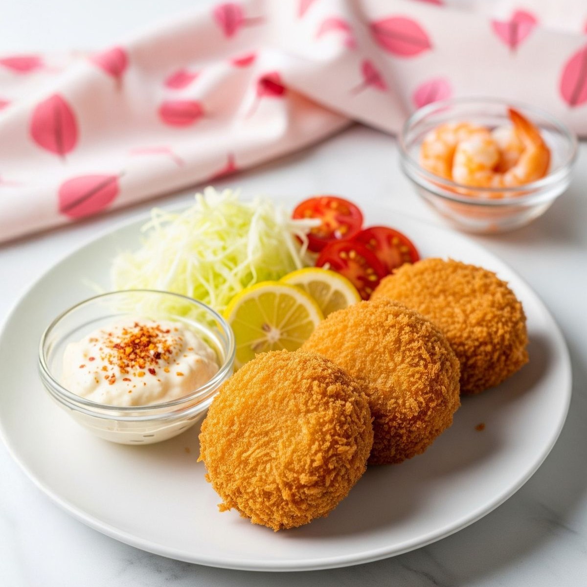 Croquettes croustillantes garnies de crevettes savoureuses, parfaites pour un apéritif ou une entrée gourmande.