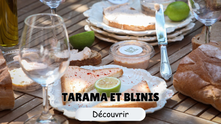 TARAMA ET MINI BLINIS